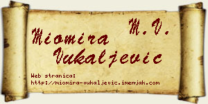 Miomira Vukaljević vizit kartica